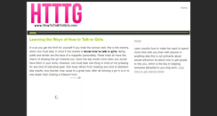 Desktop Screenshot of howtotalktogirls.com